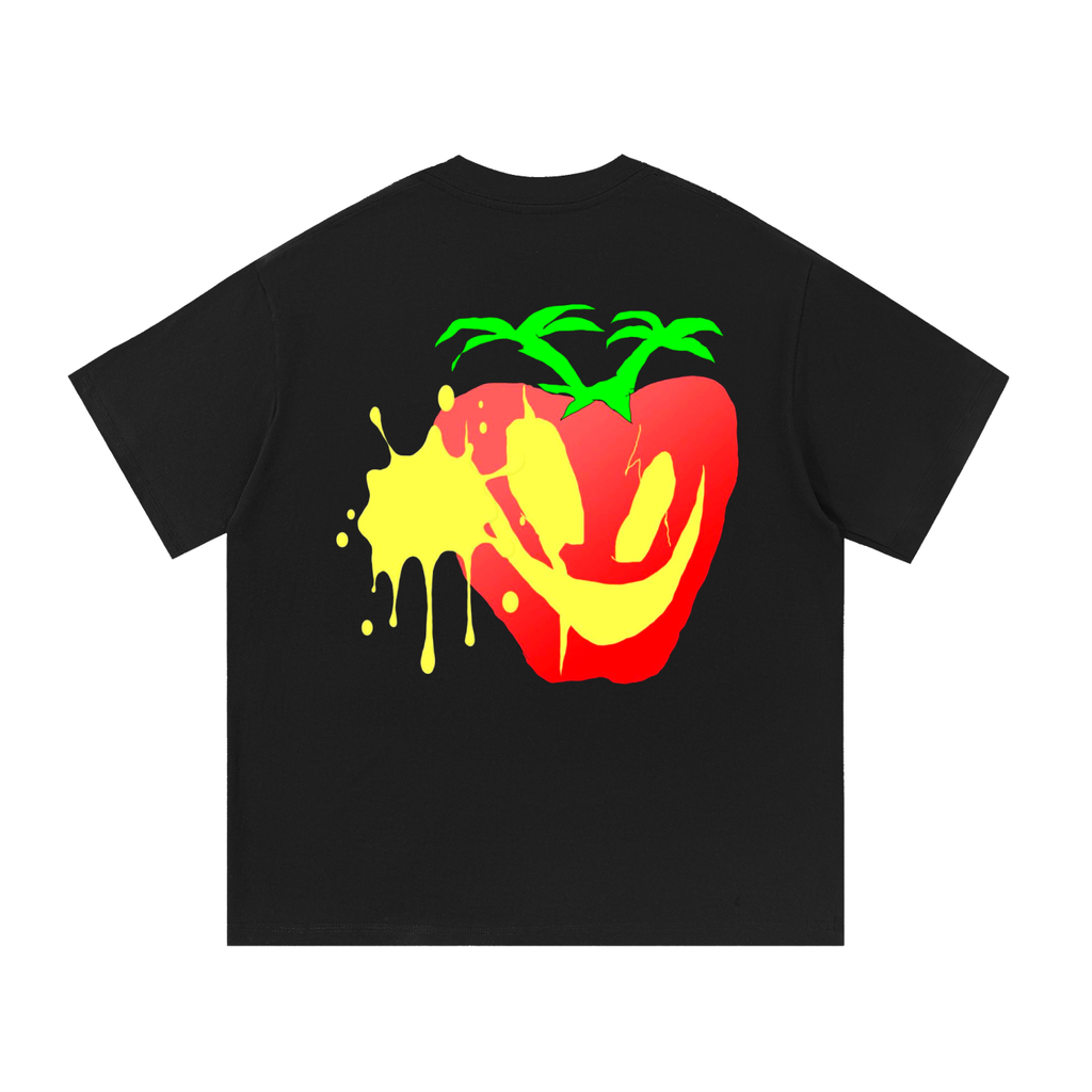 BLACK APPLE TEE
